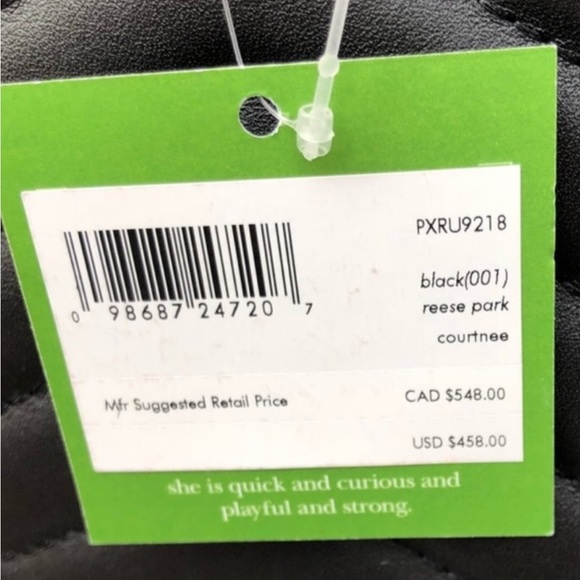 Kate Spade Reese Park Cournee Chevron Leather Bag - Picture 12 of 12